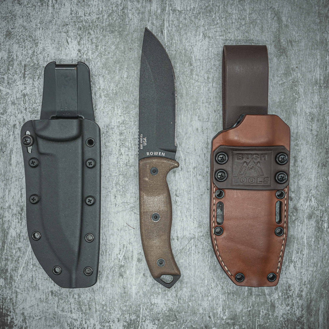 The Importance of a Good Knife Sheath: Comparing Kydex, Leather, and BUSH TOOLS Hybrid Sheaths