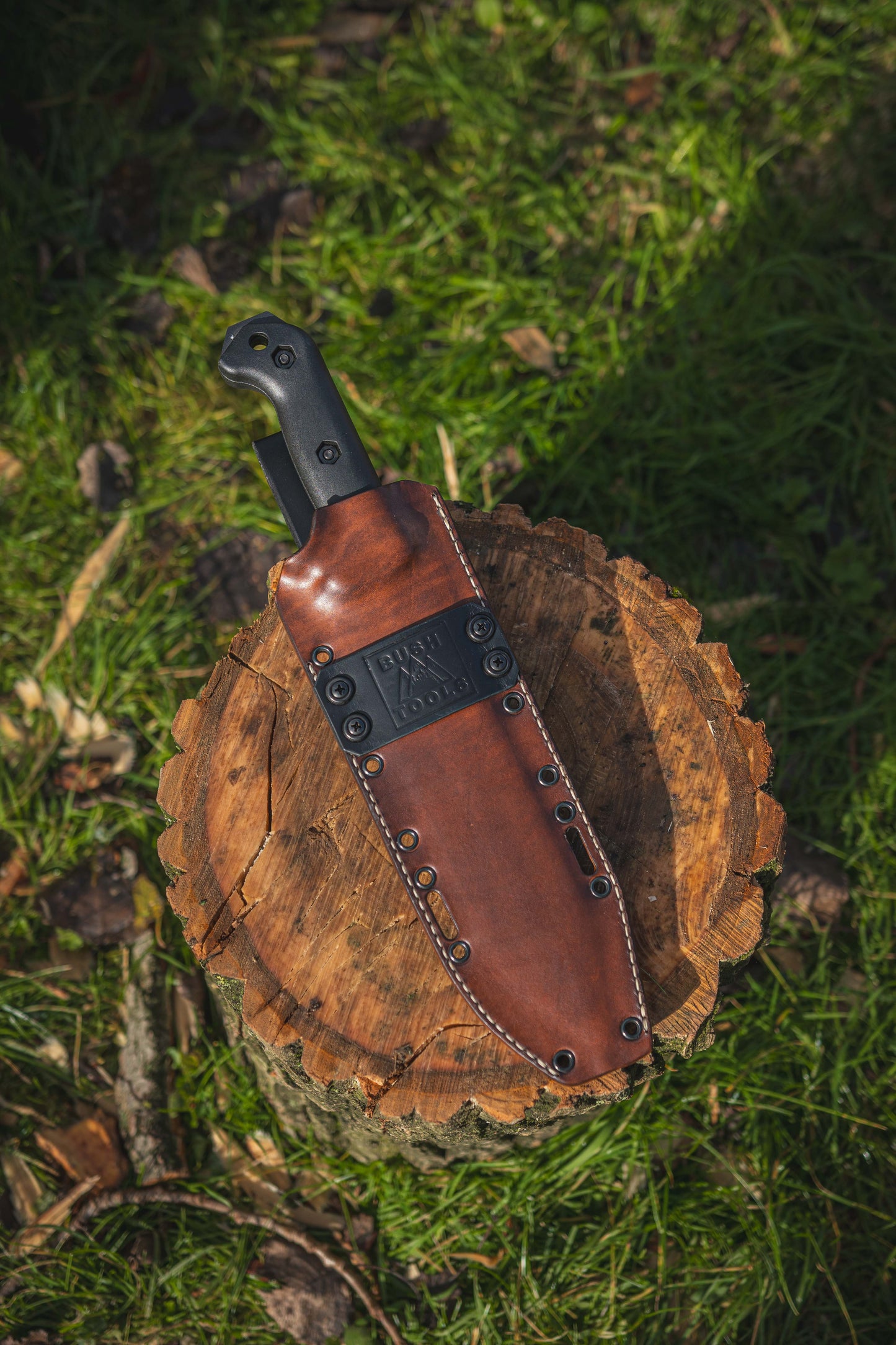 Etui hybride en cuir kydex pour couteau KABAR BK9