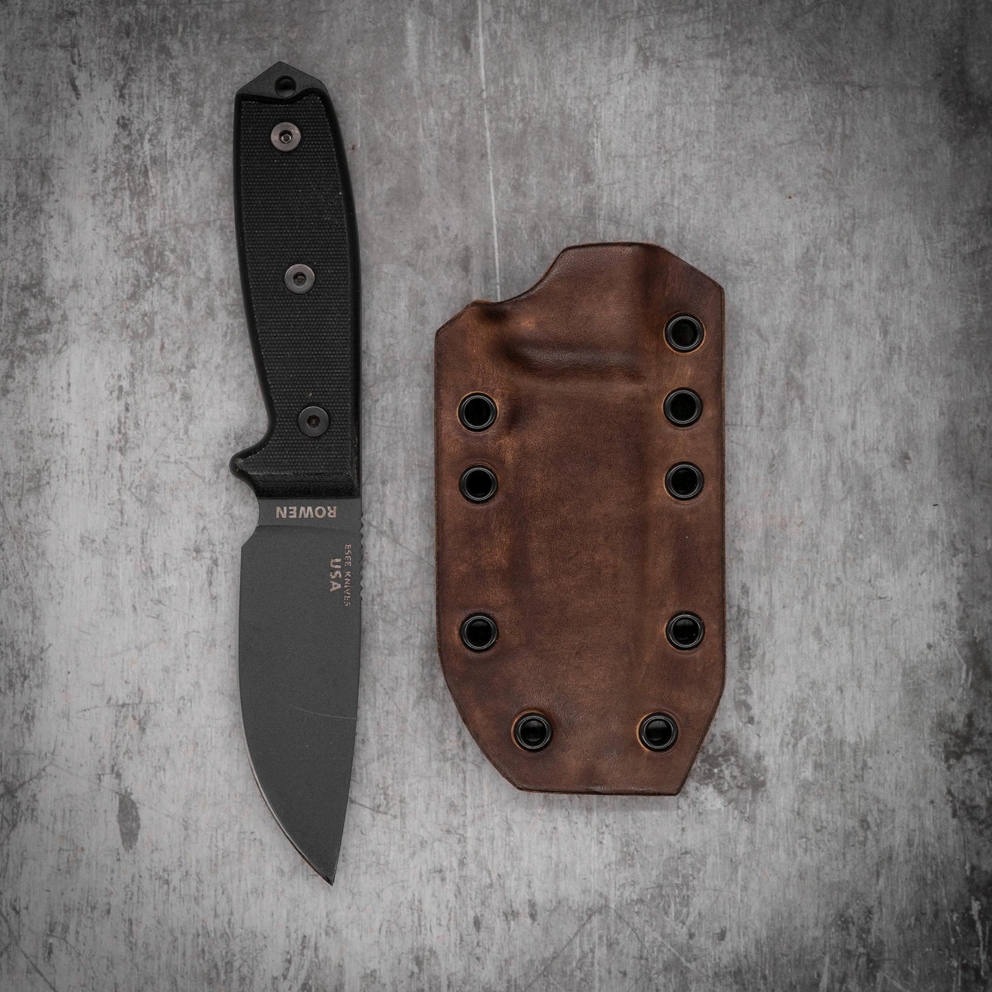 ESEE 3 Kydex Leather hybrid sheath
