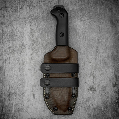 KABAR BK2 Kydex Leather hybrid sheath / Horizontal carry