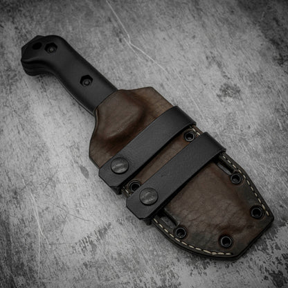 KABAR BK2 Kydex Leather hybrid sheath / Horizontal carry