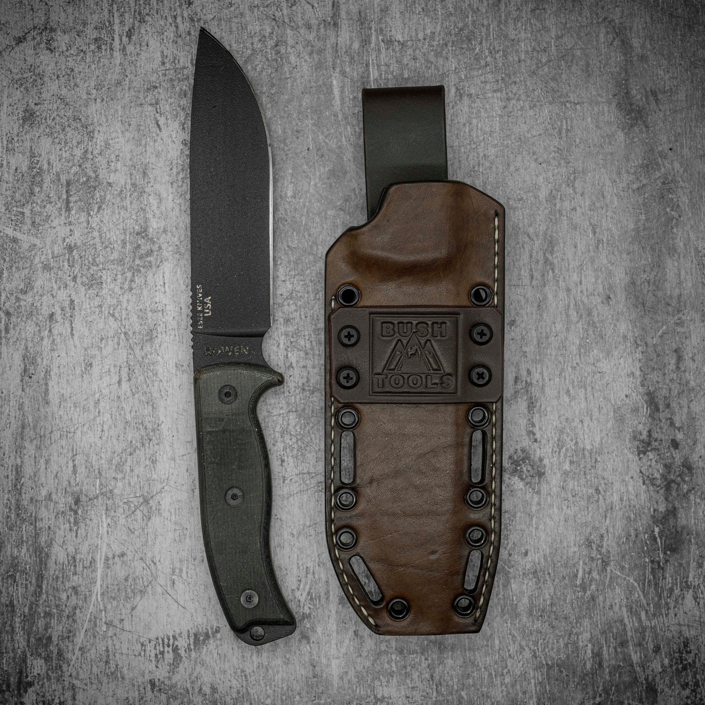 Étui hybride en cuir Kydex ESEE 6