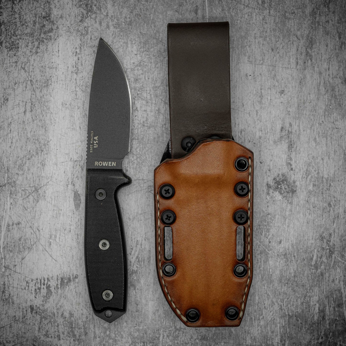 ESEE 3 Kydex Leather hybrid sheath