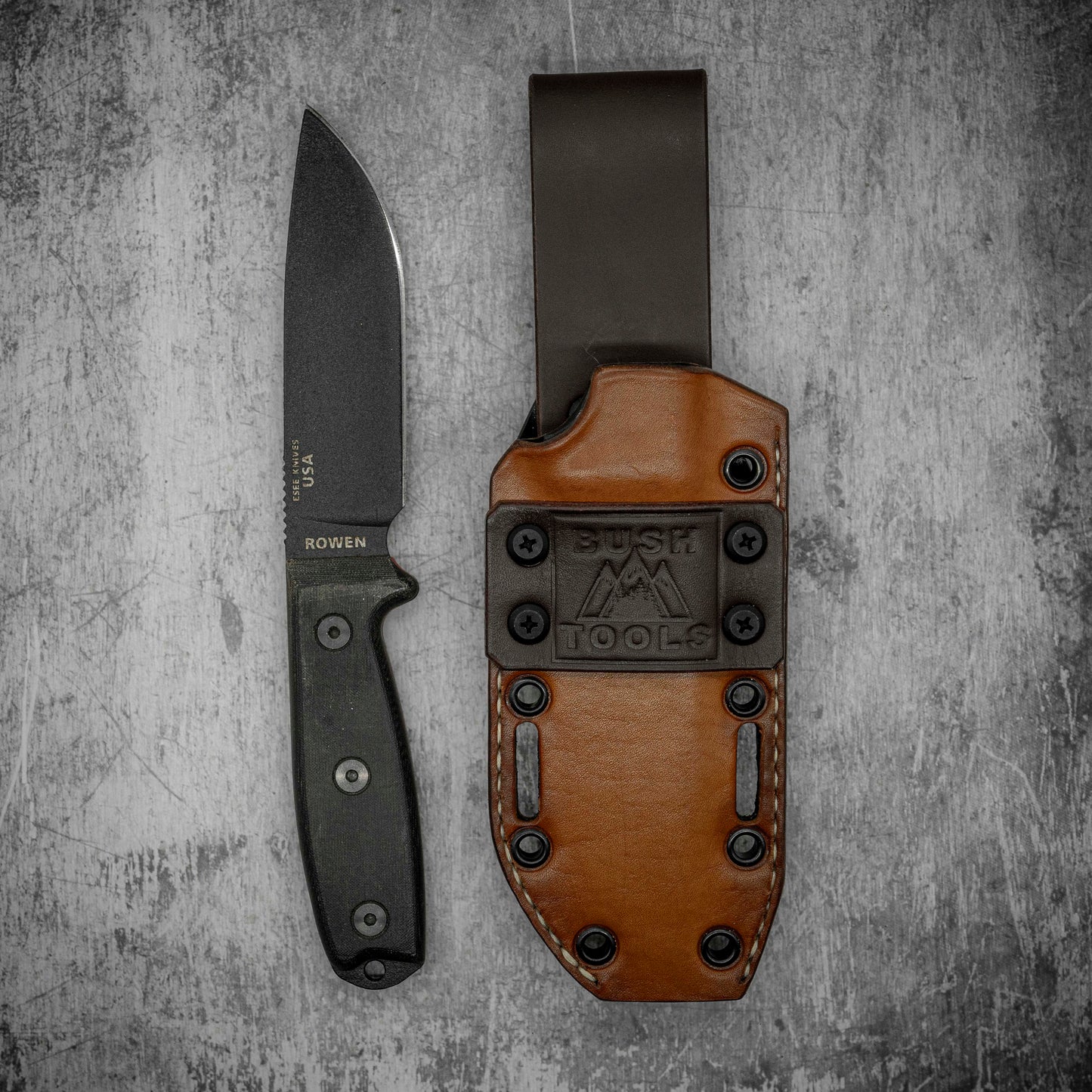 ESEE 4 Kydex Leather hybrid sheath