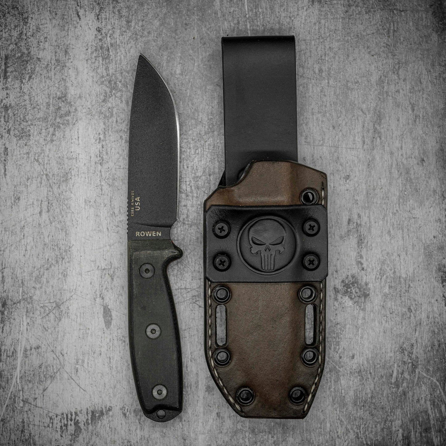 ESEE 4 Kydex Leather hybrid sheath