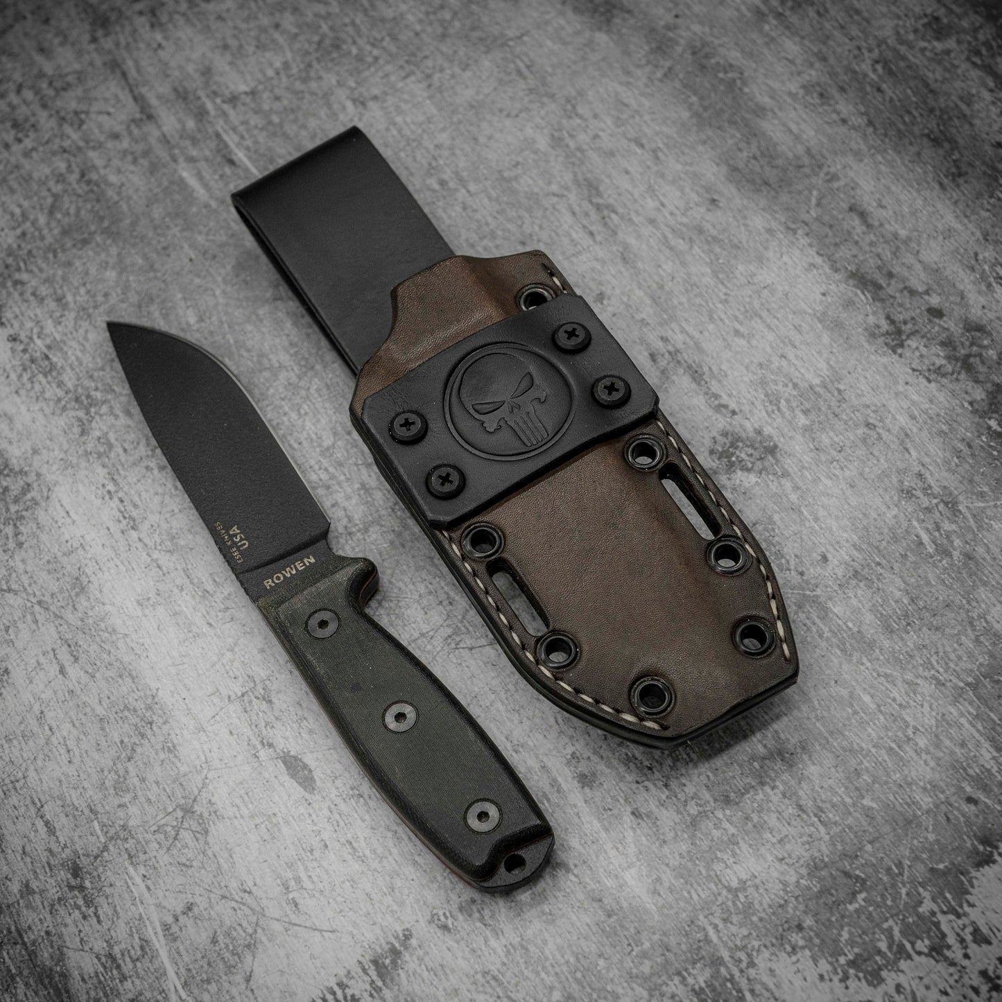 ESEE 4 Kydex Leather hybrid sheath