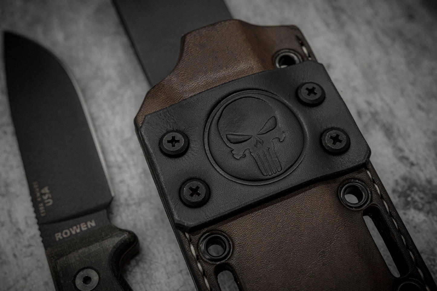 ESEE 4 Kydex Leather hybrid sheath