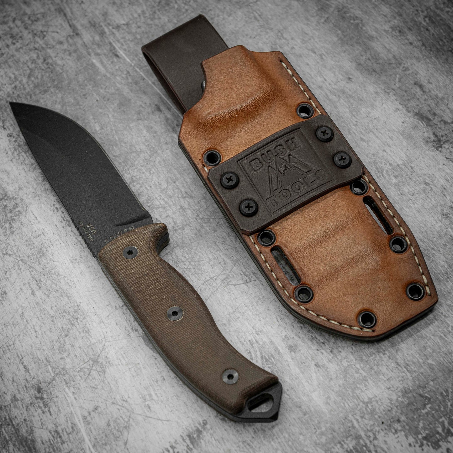 ESEE 5 Kydex Leather hybrid sheath