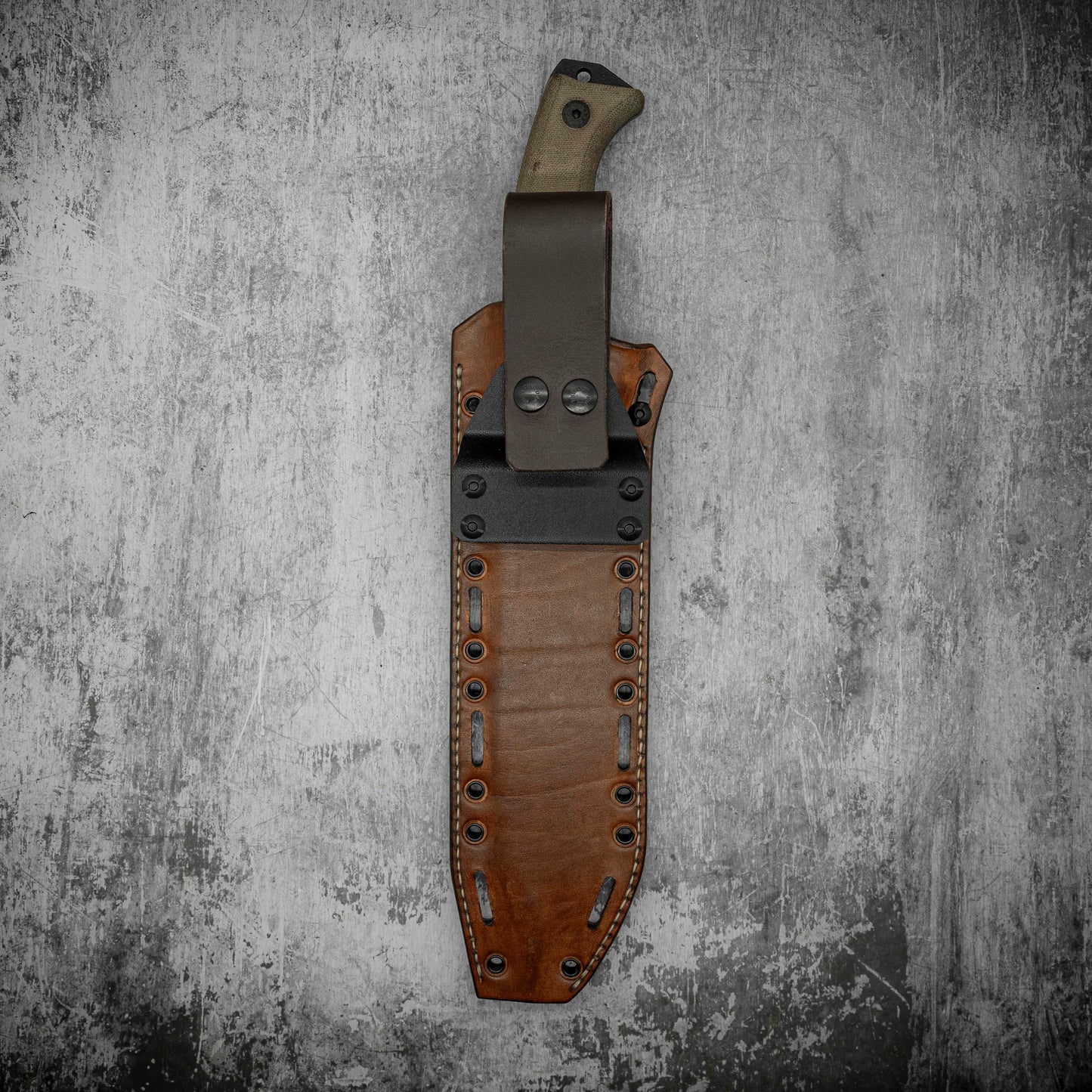Étui hybride en cuir kydex pour couteau ESEE JUNGLAS
