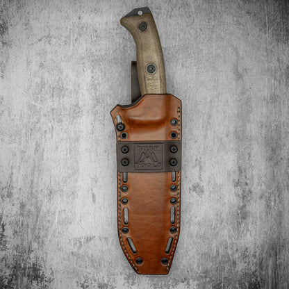 Hybrid sheath kydex leather case for ESEE JUNGLAS 2 knife
