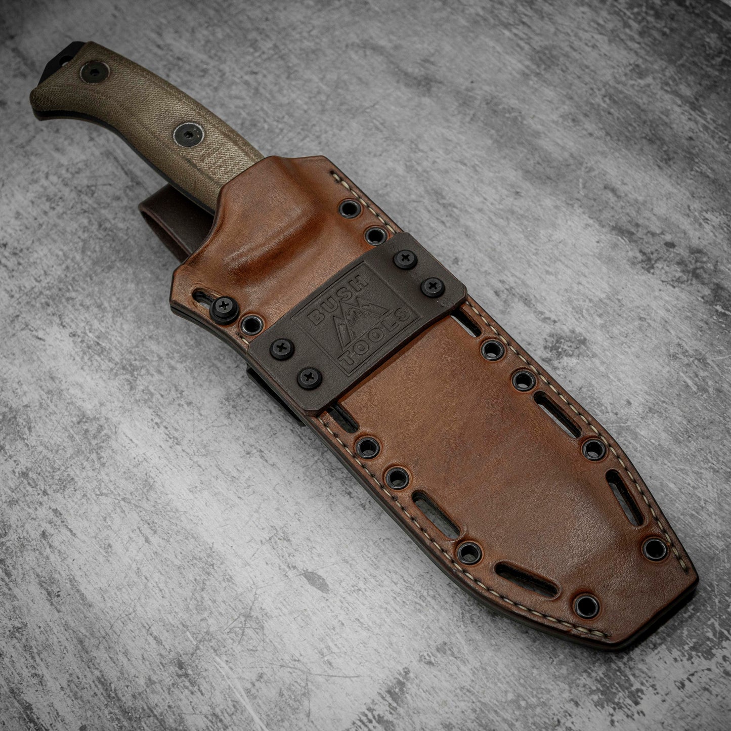 Hybrid sheath kydex leather case for ESEE JUNGLAS 2 knife