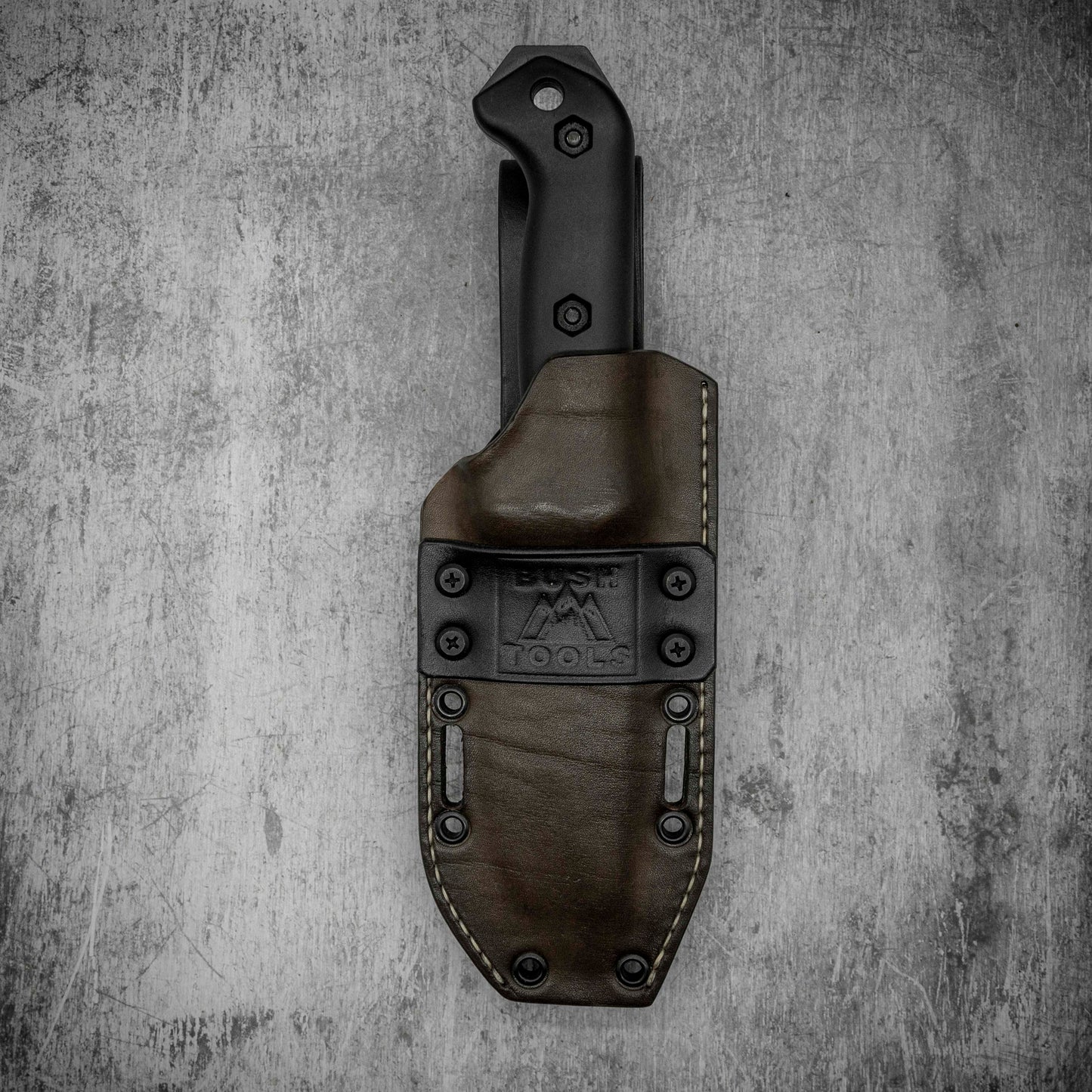 Étui hybride en cuir Kydex pour KA-BAR BK2 BECKER COMPANION