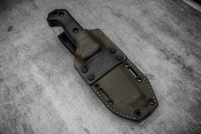 Étui hybride en cuir Kydex pour KA-BAR BK2 BECKER COMPANION