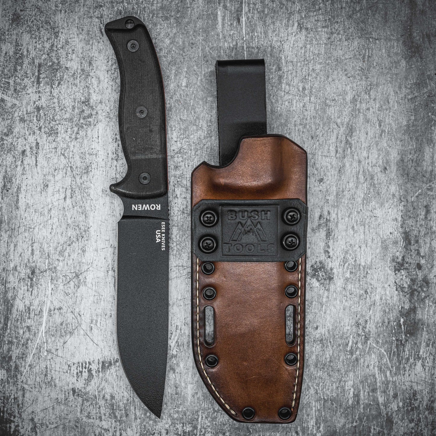 Étui hybride en cuir Kydex ESEE 6