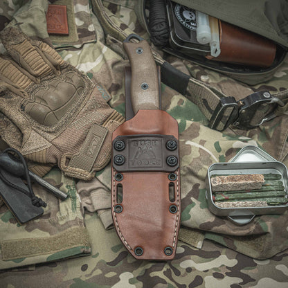 ESEE 5 Kydex Leather hybrid sheath