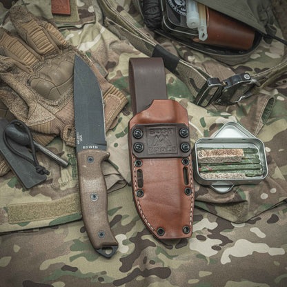 ESEE 5 Kydex Leather hybrid sheath