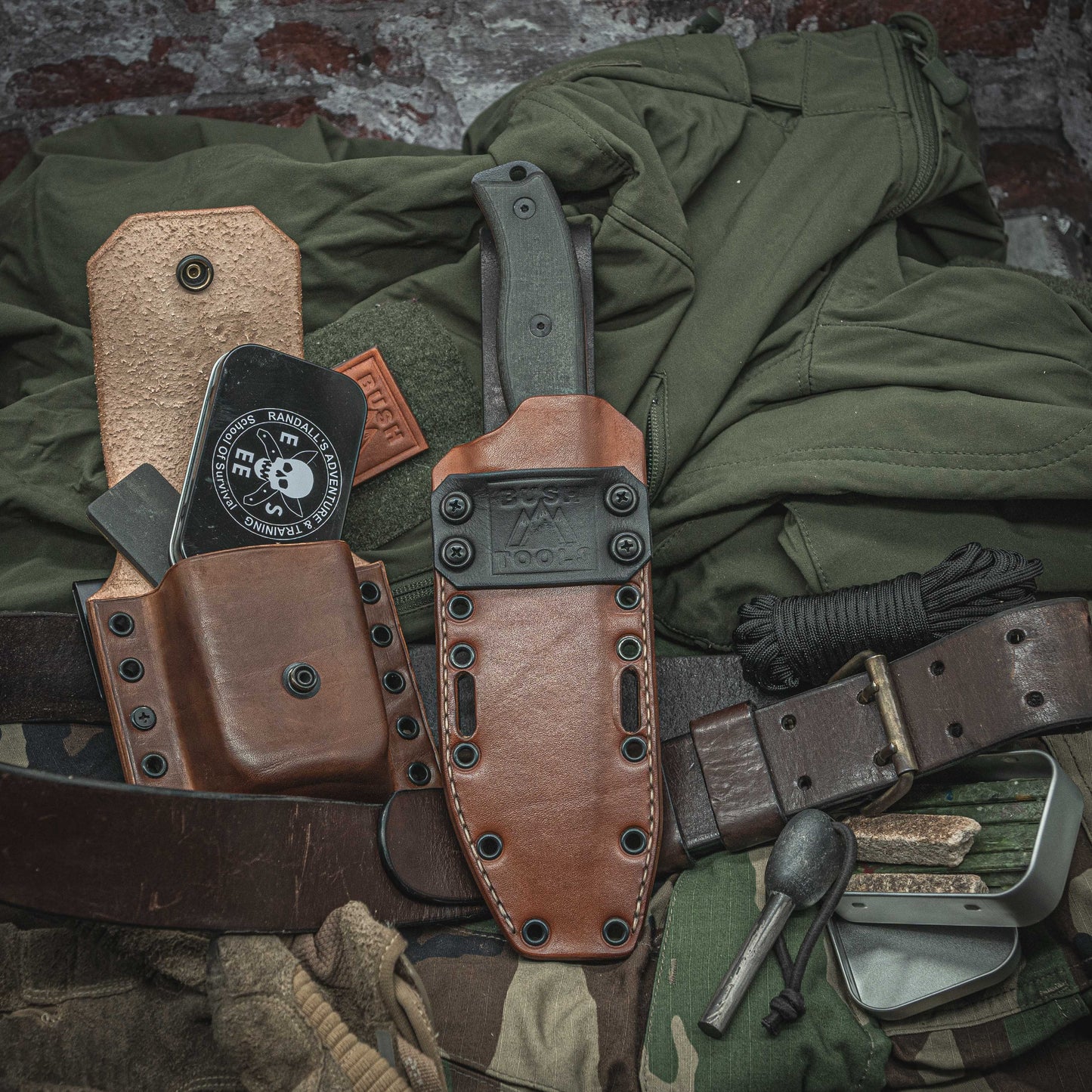 Étui hybride en cuir Kydex ESEE 6