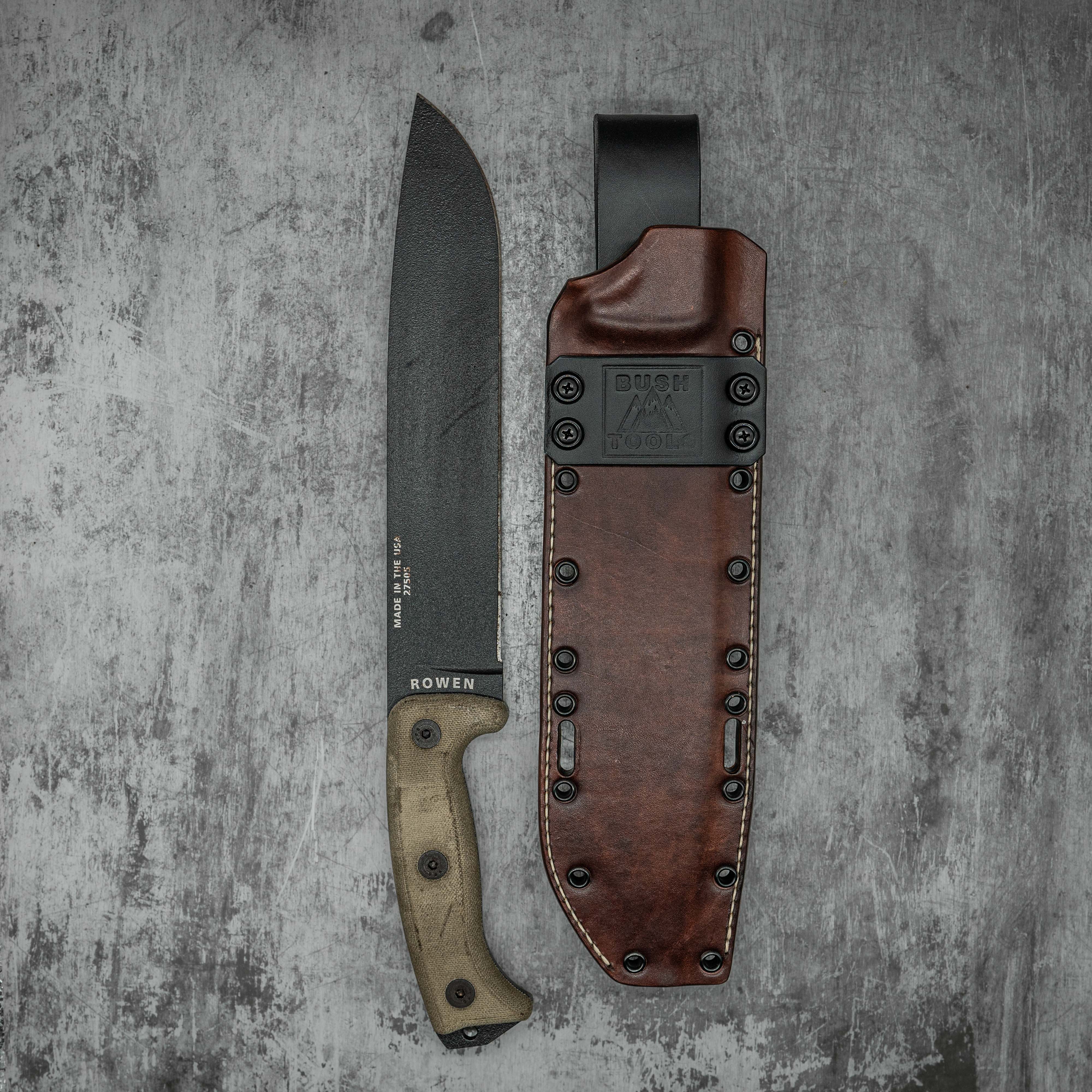 Hybrid kydex leather sheath for ESEE JUNGLAS knife – BUSH TOOLS