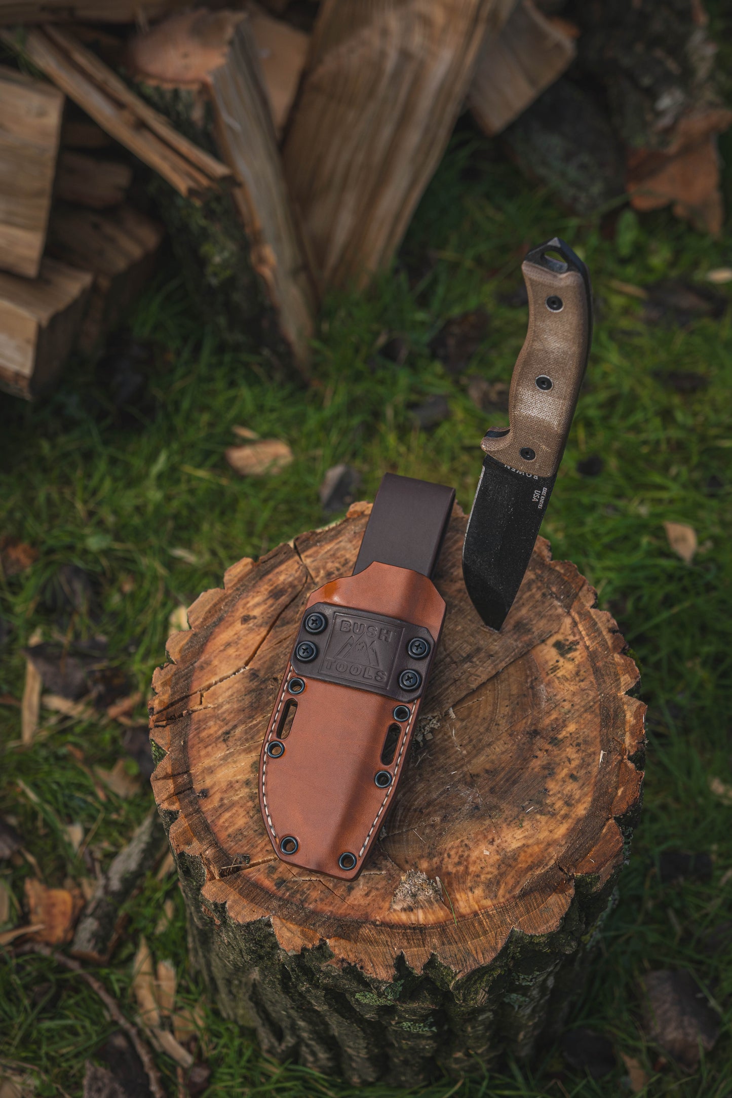 ESEE 5 Kydex Leather hybrid sheath